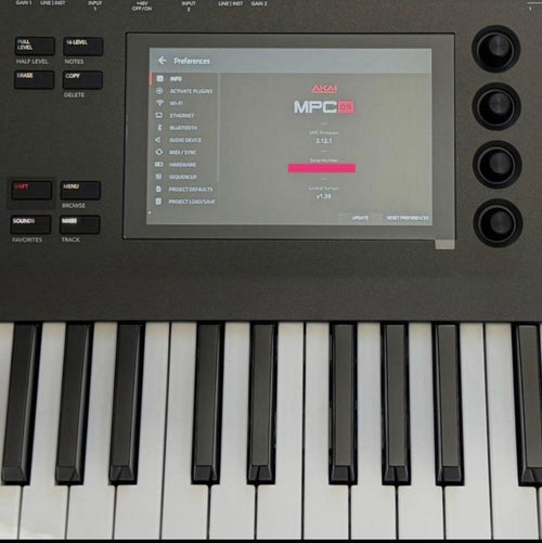 Keyboard Electronic Piano Akai Mpc Key 61