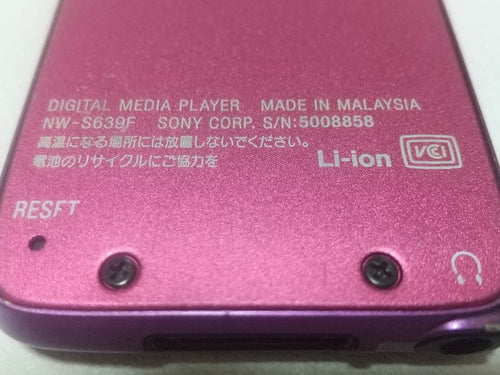 Sony Digital Audio Players Walkman Nw-S639F