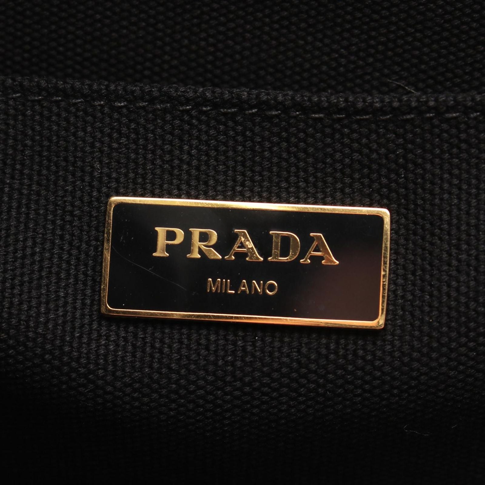 Prada Tote Bag Canapa Righe 2Way Used B