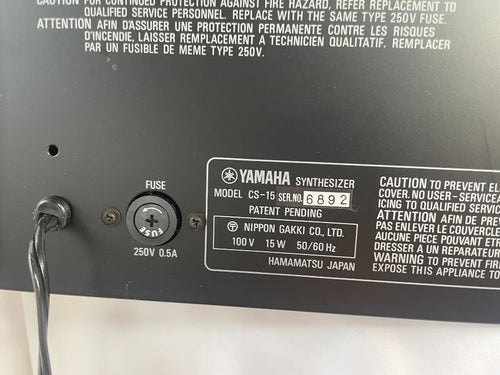 Analog Synthesizers Yamaha Cs-15