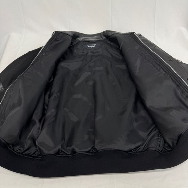 Comme Des Garcons Homme Jumper Blouson Synthetic Leather Patchwork Hp-J011/M