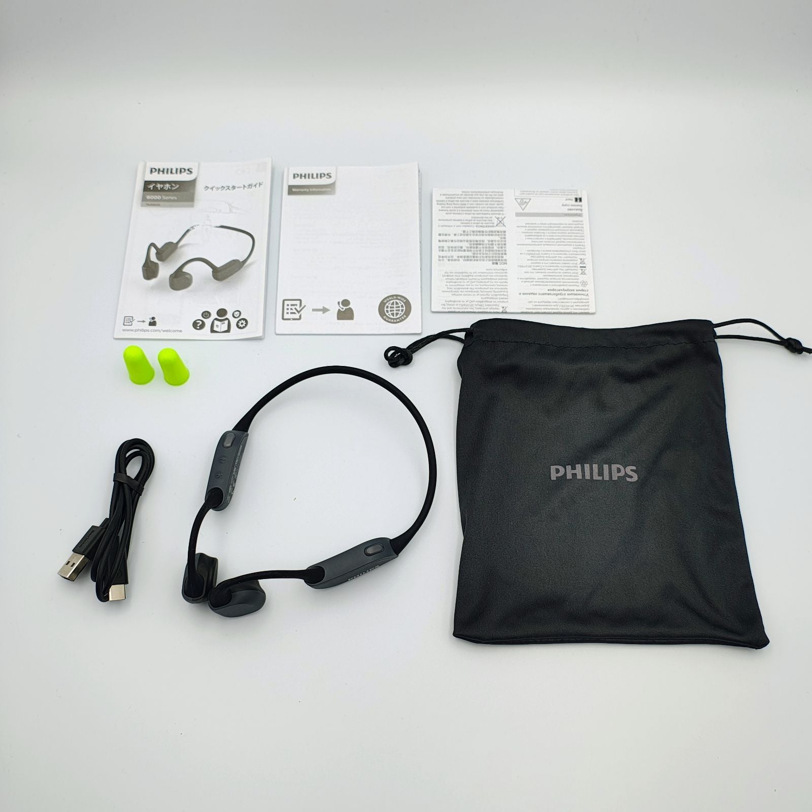 Philips Bone Conduction Earphone Taa6606Bk Bluetooth My346