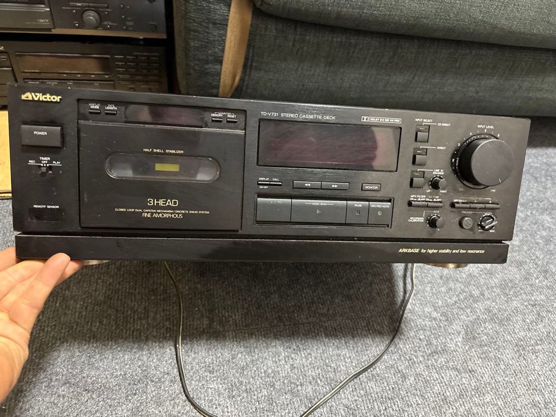 Victor Cd Md Cassette Deck 3-Head Td-V731