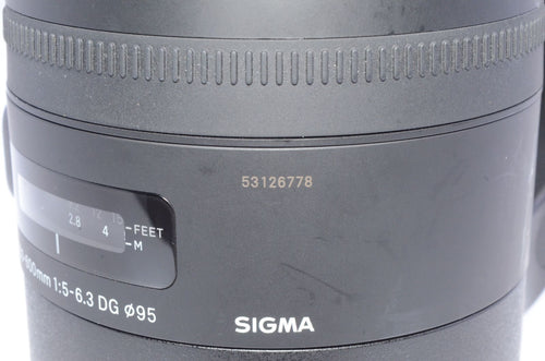 Lens (Zoom) Sigma 150-600Mm F5-6.3 Dg Os Hsm Contemporary C015 Nikon F-Fx