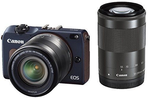 Digital Slr Canon Eos M2 Ef-M18-55Mm F3.5-5.6 Is Stm Ef-M55-200Mm F4.5-6.3