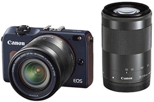 Digital Slr Canon Eos M2 Ef-M18-55Mm F3.5-5.6 Is Stm Ef-M55-200Mm F4.5-6.3