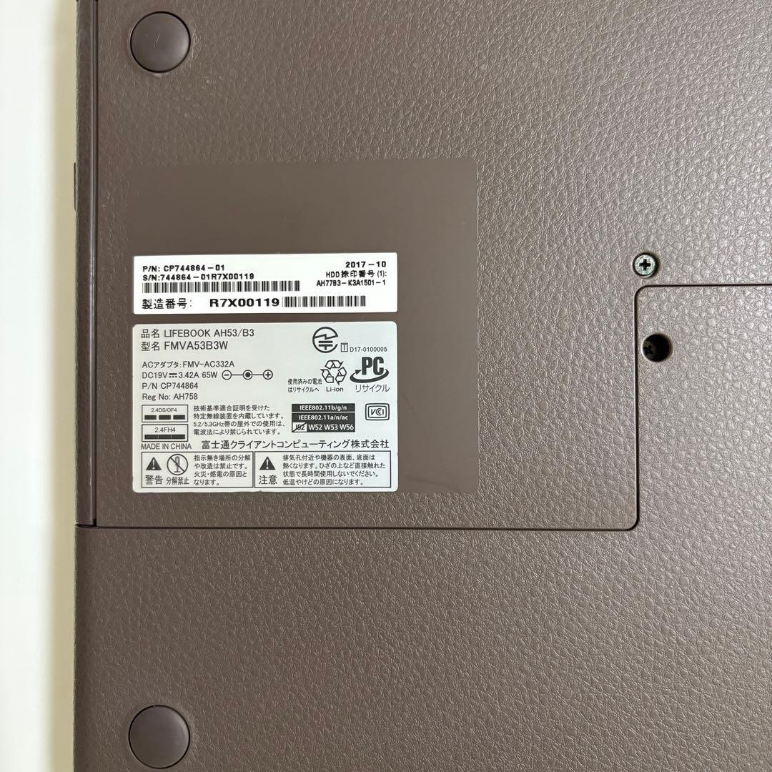 Fujitsu Windows Laptops Ah53/B3 8 I7 8Gb Ssd256Gb Win11
