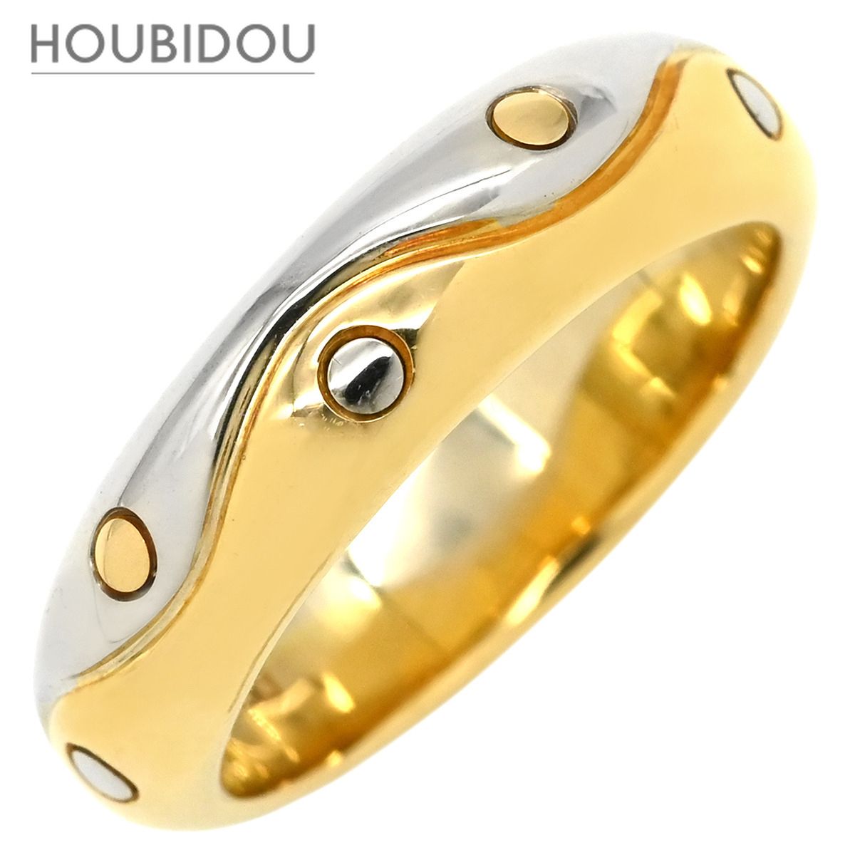 Bvlgari Ring 750 18 Yg Wg 13.5