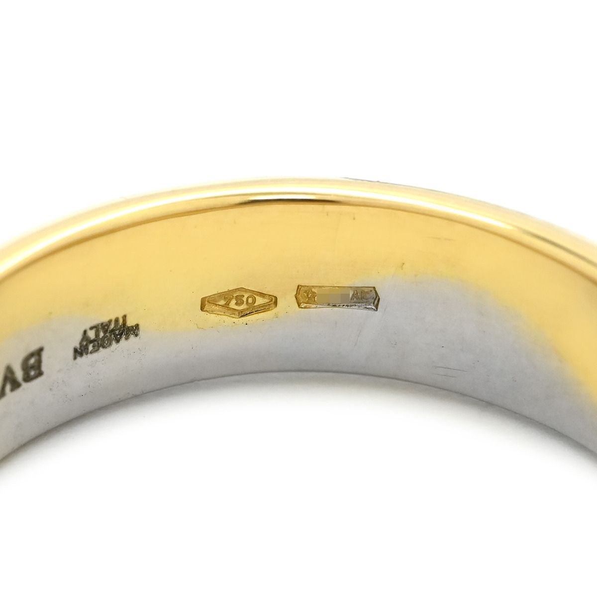 Bvlgari Ring 750 18 Yg Wg 13.5