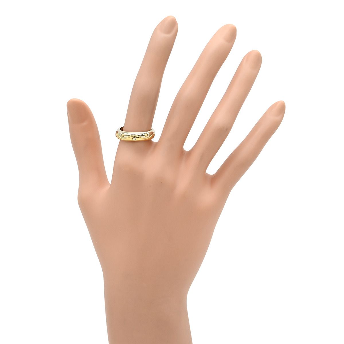 Bvlgari Ring 750 18 Yg Wg 13.5