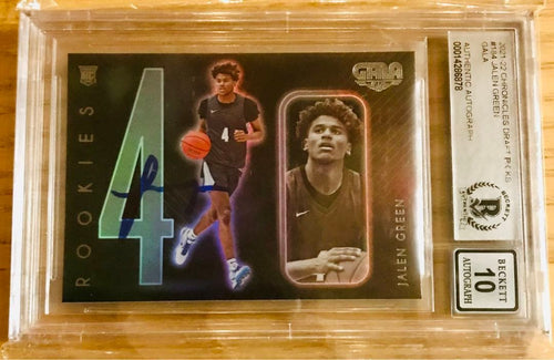 Nba Jalen Green Auto Panini Chronicles Bgs
