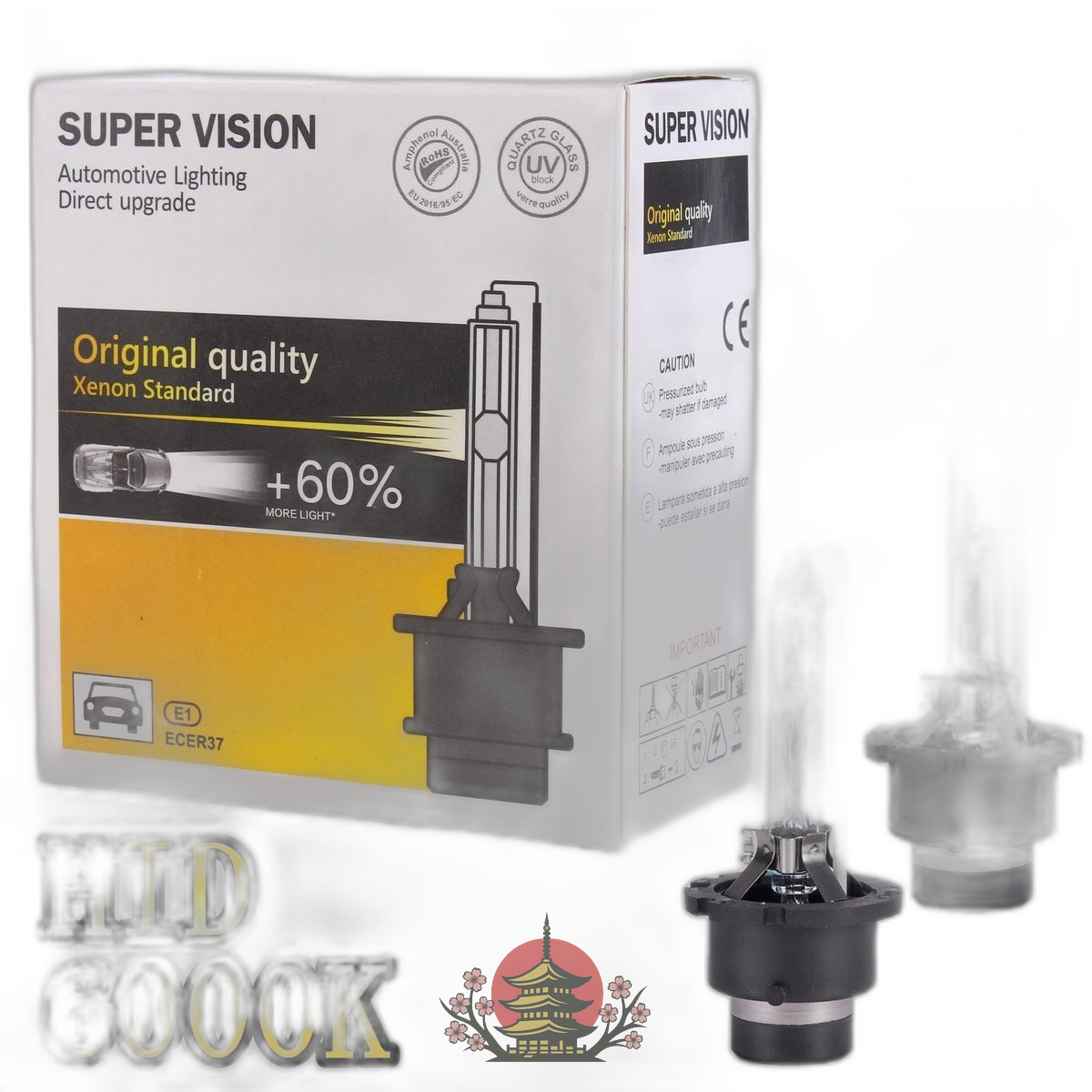 Others 2 100 Jzx100 Gx100 Hid H8.9 H12.9 D2R 6000K 6400Lm