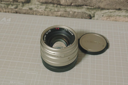Contax Rangefinder Cameras G1 Carl Zeiss Planar F2 Rom
