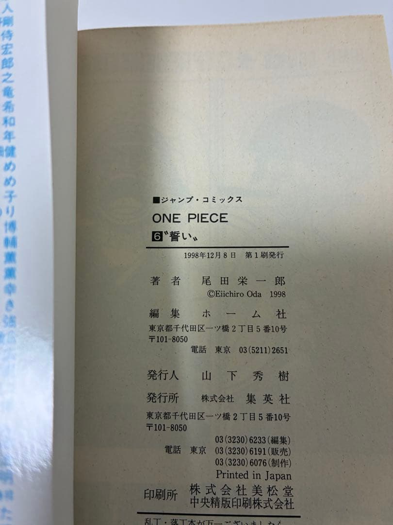Boy'S Manga One Piece 6
