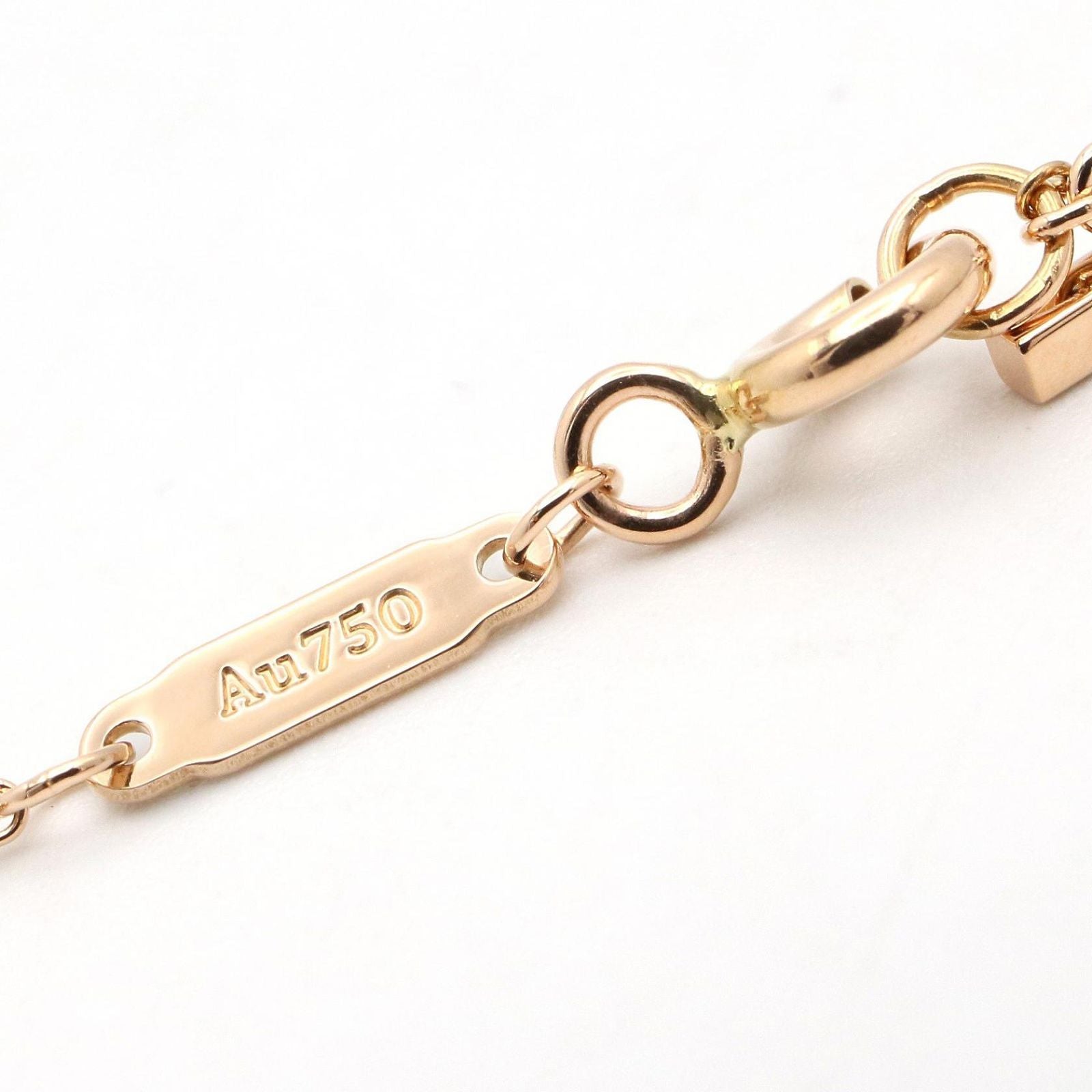 Tiffany Necklace Co T 40.5/46Cm K18Pg