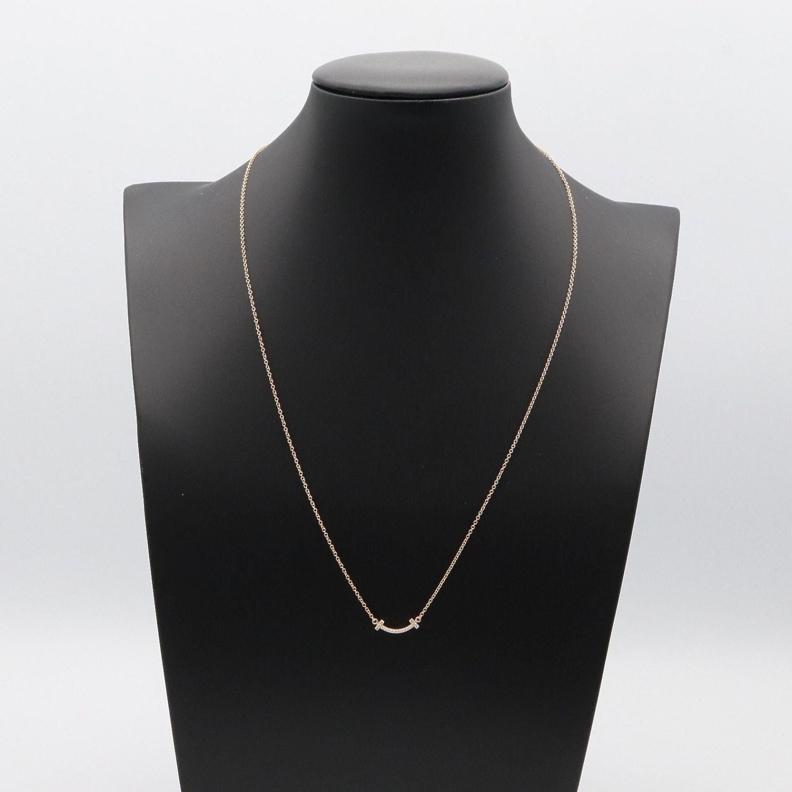 Tiffany Necklace Co T 40.5/46Cm K18Pg