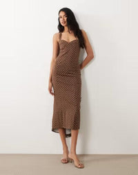 Asos Long Sleeves, Three Quarter Sleeve Design Fluted Hem Halter Neck Dress