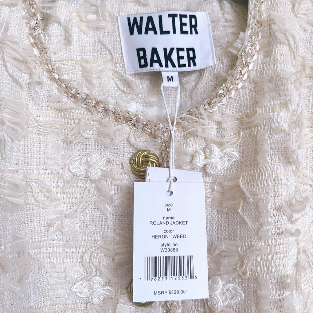 Walter Baker Collarless Jackets Walterbaker Rolandjacket Heron Tweed/