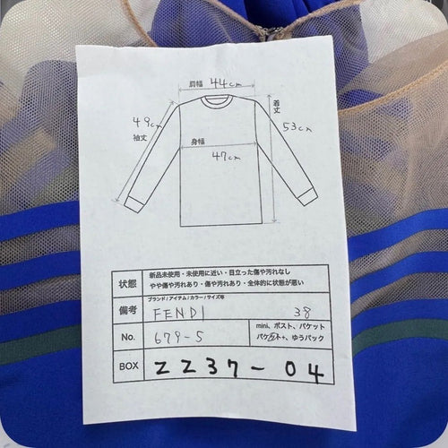 Long Sleeve Fendi 38