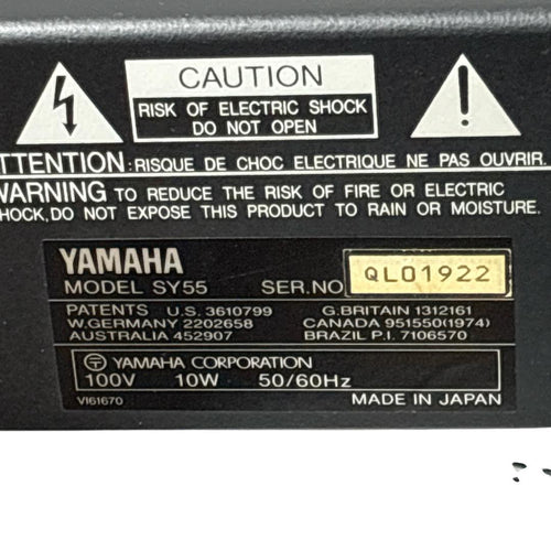 Yamaha Analog Synthesizers Sy55 61