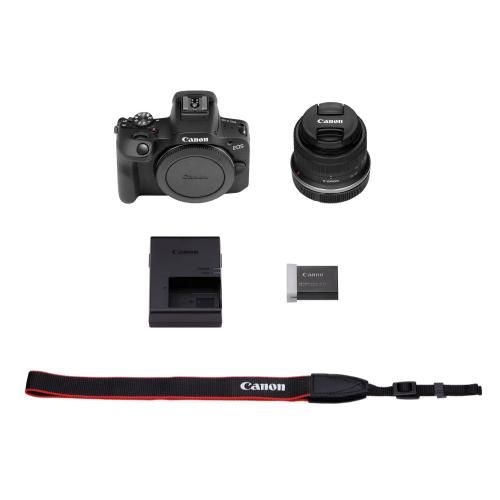 Canon Mirrorless Interchangeable Lips Eos R100 Rf-S18-45 Is Stm Wi-Fi