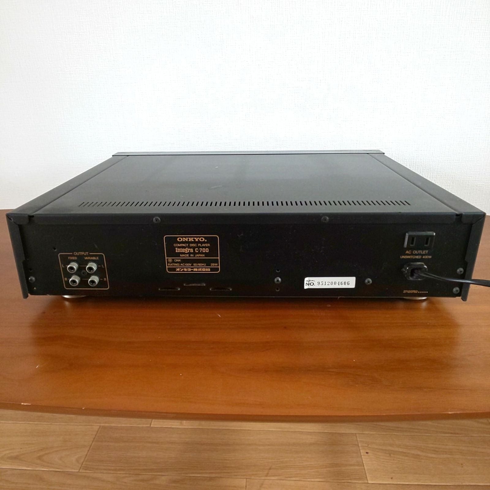 Onkyo Cd Md Cassette Deck 1742 Integra C-700
