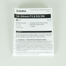 Sigma Lens (Zoom) 14-24Mm F2.8 Dg Dn Art L Leica