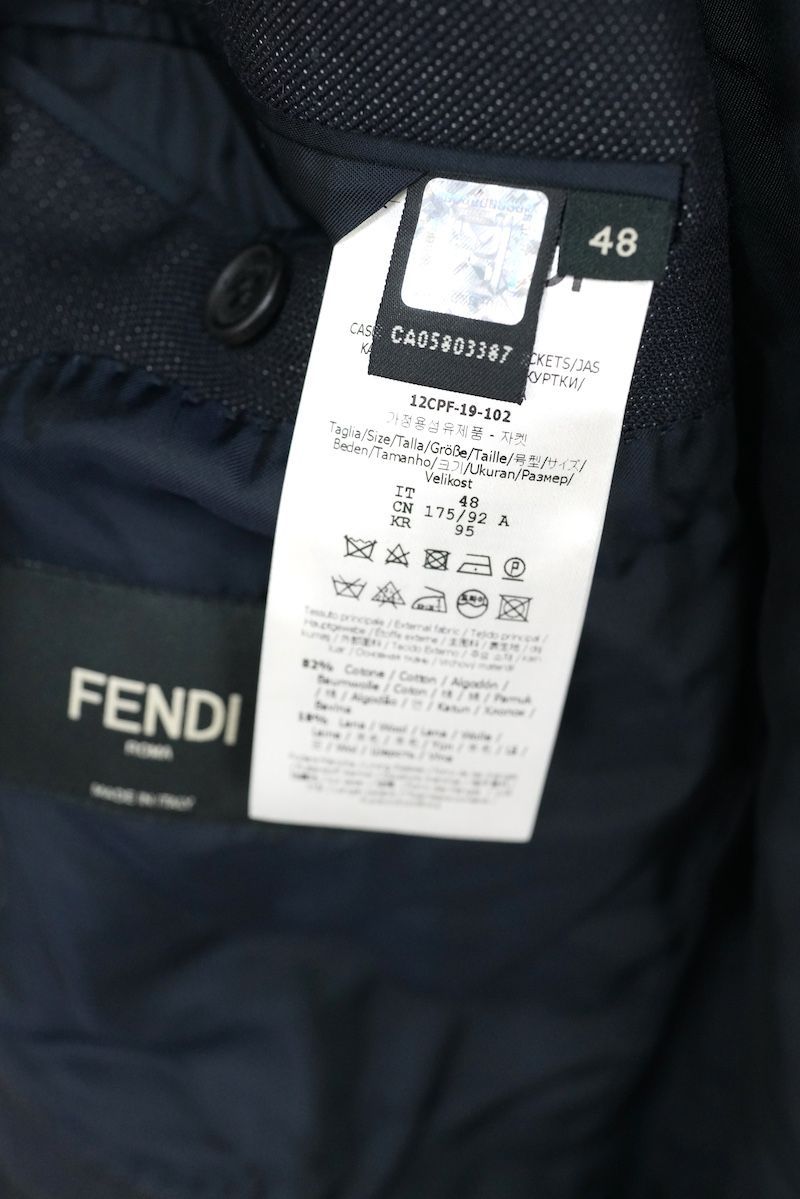 Fendi Tailored Jacket 2 48 175/92A Fj0559 A8Nb