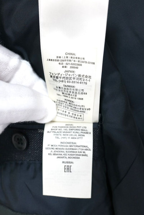 Fendi Tailored Jacket 2 48 175/92A Fj0559 A8Nb