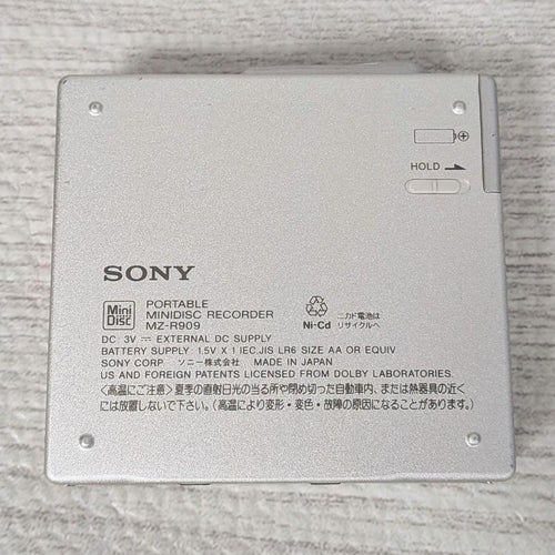 Sony Portable Md Players Mz-R909