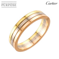 Cartier Ring #59 K18 Yg Wg Pg 3 750 Vendome 90324408