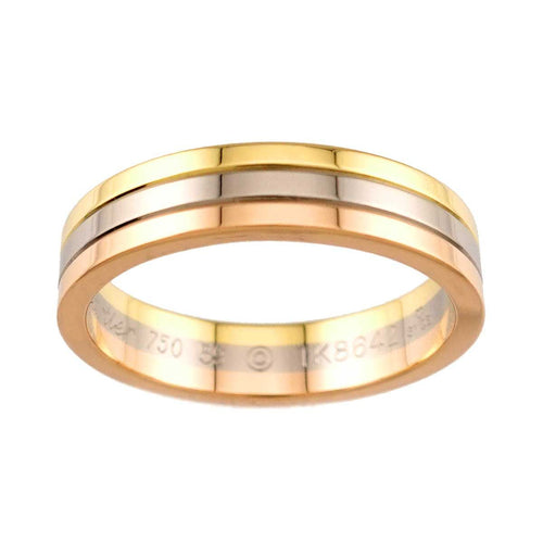 Cartier Ring #59 K18 Yg Wg Pg 3 750 Vendome 90324408