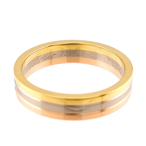 Cartier Ring #59 K18 Yg Wg Pg 3 750 Vendome 90324408