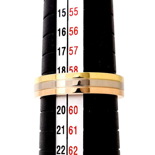 Cartier Ring #59 K18 Yg Wg Pg 3 750 Vendome 90324408