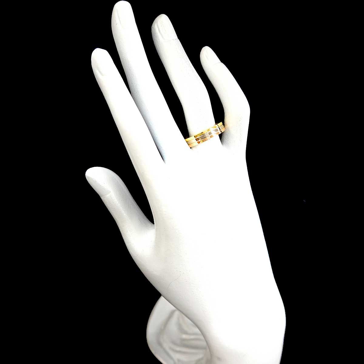 Cartier Ring #59 K18 Yg Wg Pg 3 750 Vendome 90324408