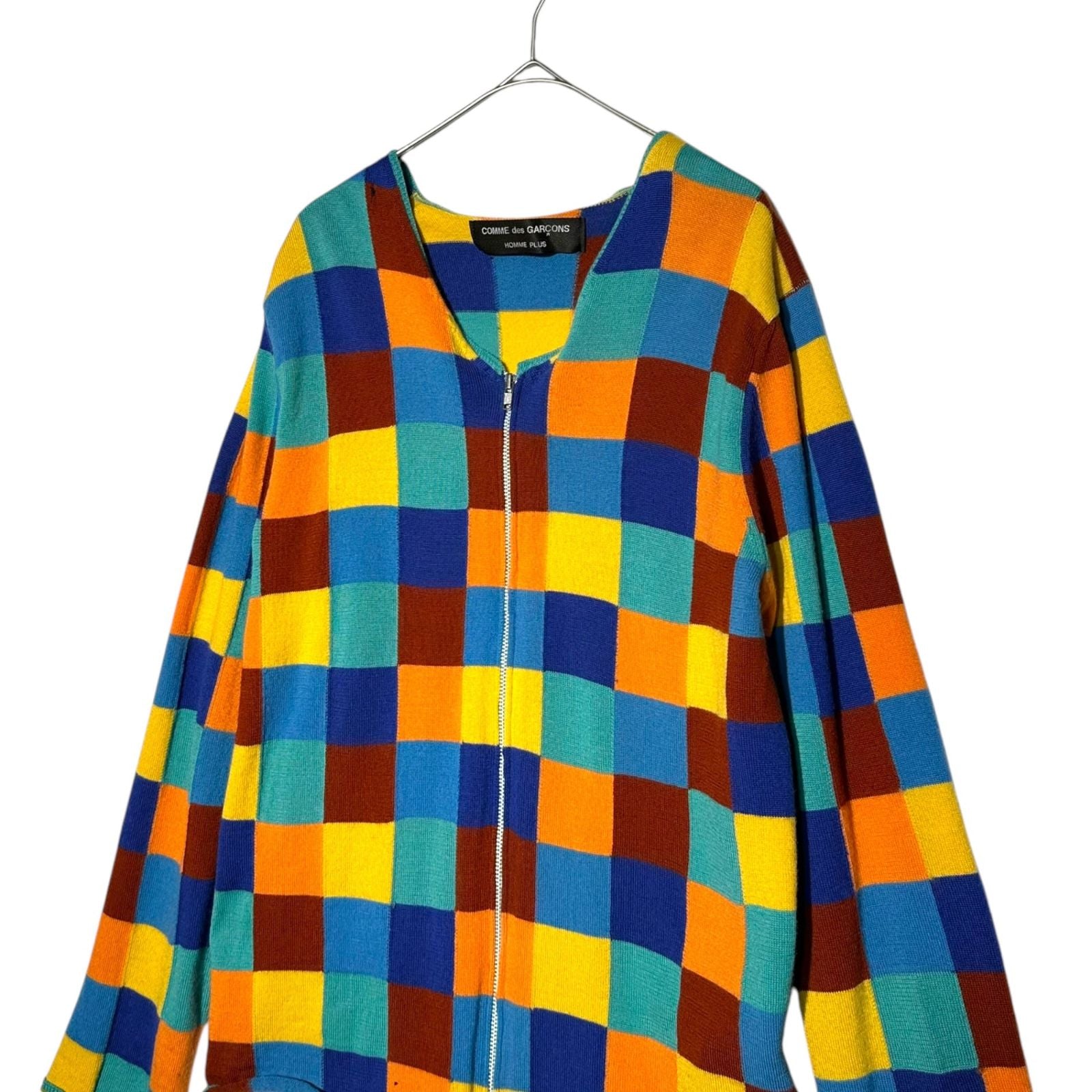 Comme Des Garcons Homme Plus Cardigan 01Aw Panel Check /00S/ Pc-N037 (S~M