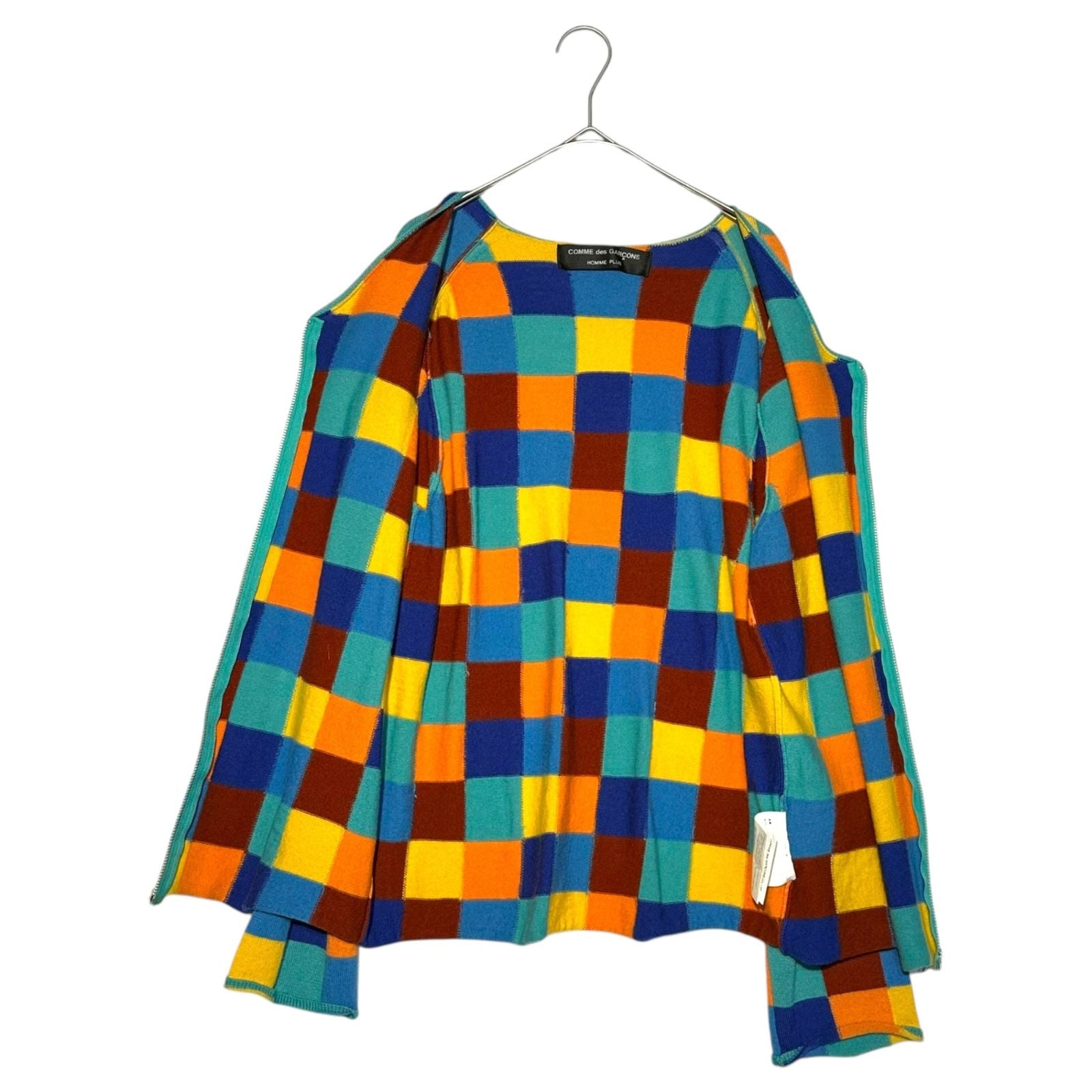 Comme Des Garcons Homme Plus Cardigan 01Aw Panel Check /00S/ Pc-N037 (S~M