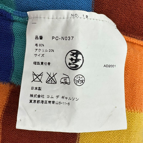 Comme Des Garcons Homme Plus Cardigan 01Aw Panel Check /00S/ Pc-N037 (S~M