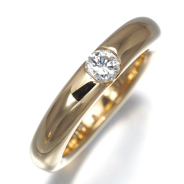 Cartier Ring 0.25Ct 52 K18Yg #190124