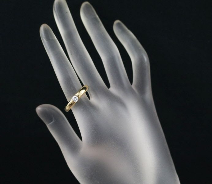 Cartier Ring 0.25Ct 52 K18Yg #190124