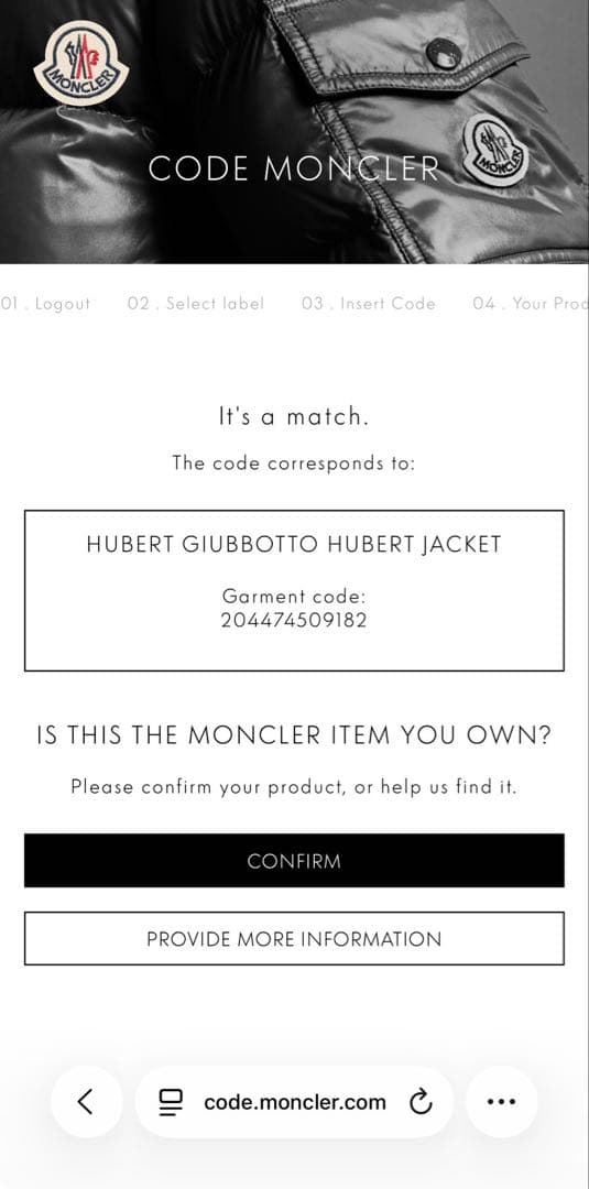 Moncler Down Jackets 6532 Qr Hubert
