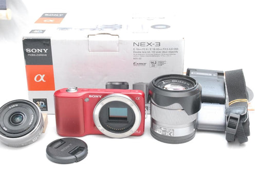 Sony Mirrorless Interchangeable Lens Cameras Nex-3/E 16Mm/18-55Mm