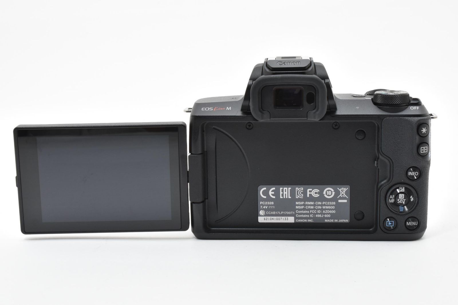 Canon Mirrorless Interchangeable Lips 3000 Kiss M Ef-M 15-45 F3.5-6.3 Is Stm