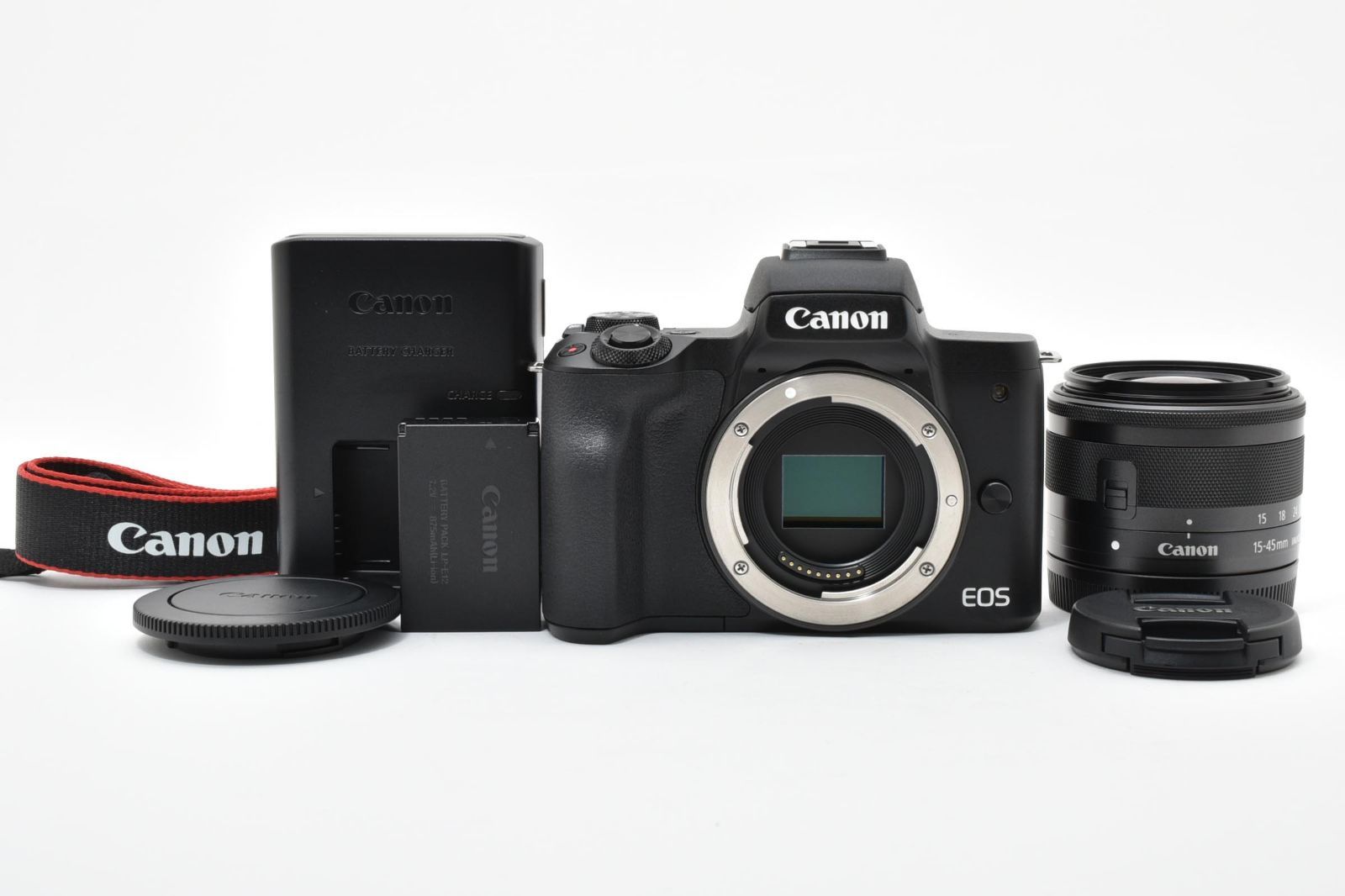 Canon Mirrorless Interchangeable Lips 3000 Kiss M Ef-M 15-45 F3.5-6.3 Is Stm