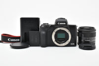 Canon Mirrorless Interchangeable Lips 3000 Kiss M Ef-M 15-45 F3.5-6.3 Is Stm