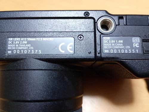 Ricoh Compact Digital Cameras Gr Lens A12 F2.5 Macro