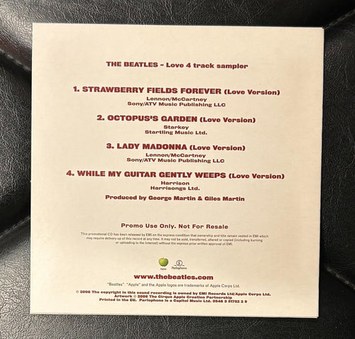 Western Music Eu Cd The Beatles Love 4 Track Sampler