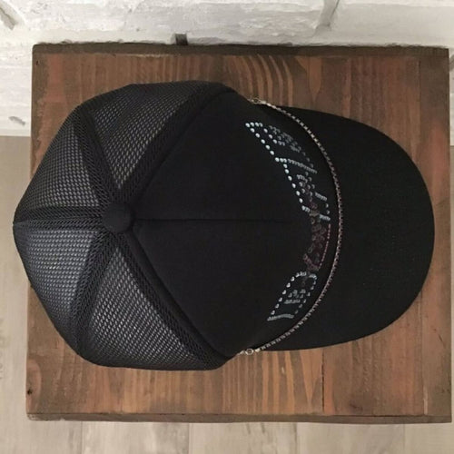 A Bathing Ape Baseball Cap Bape Sta Star Swarovski Trucker Hat Nigo Y9Al