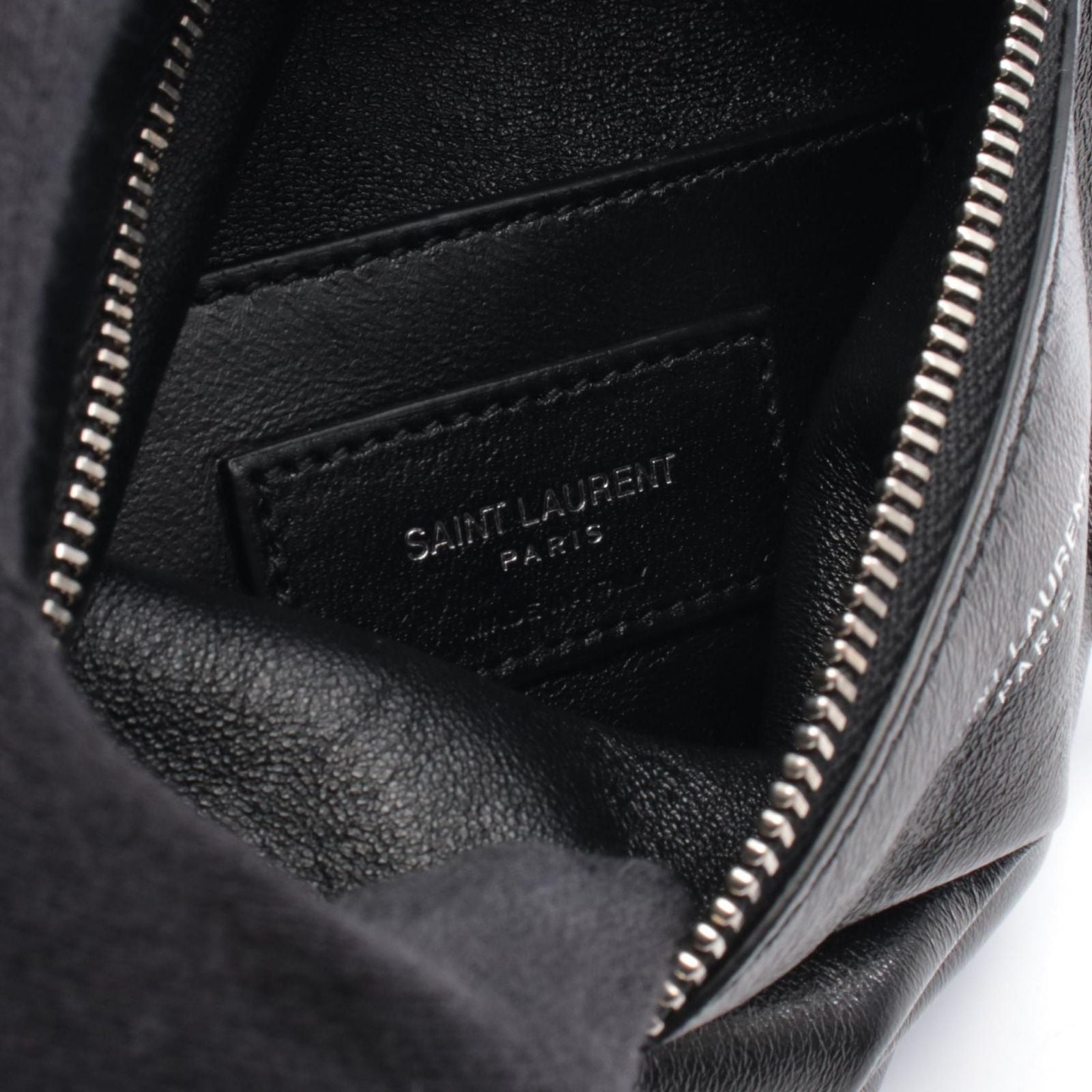 Saint Laurent Paris Shoulder Bag Flat Pouch Sid 581697 1Ge0E 1000 Ne Used A