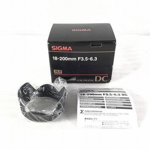 Sigma Lens (Zoom) 18-200Mm F3.5-6.3 Dc